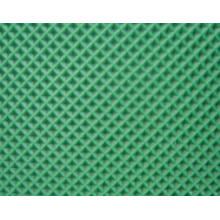 Green PVC Conveyor Belt with Diamond Pattern